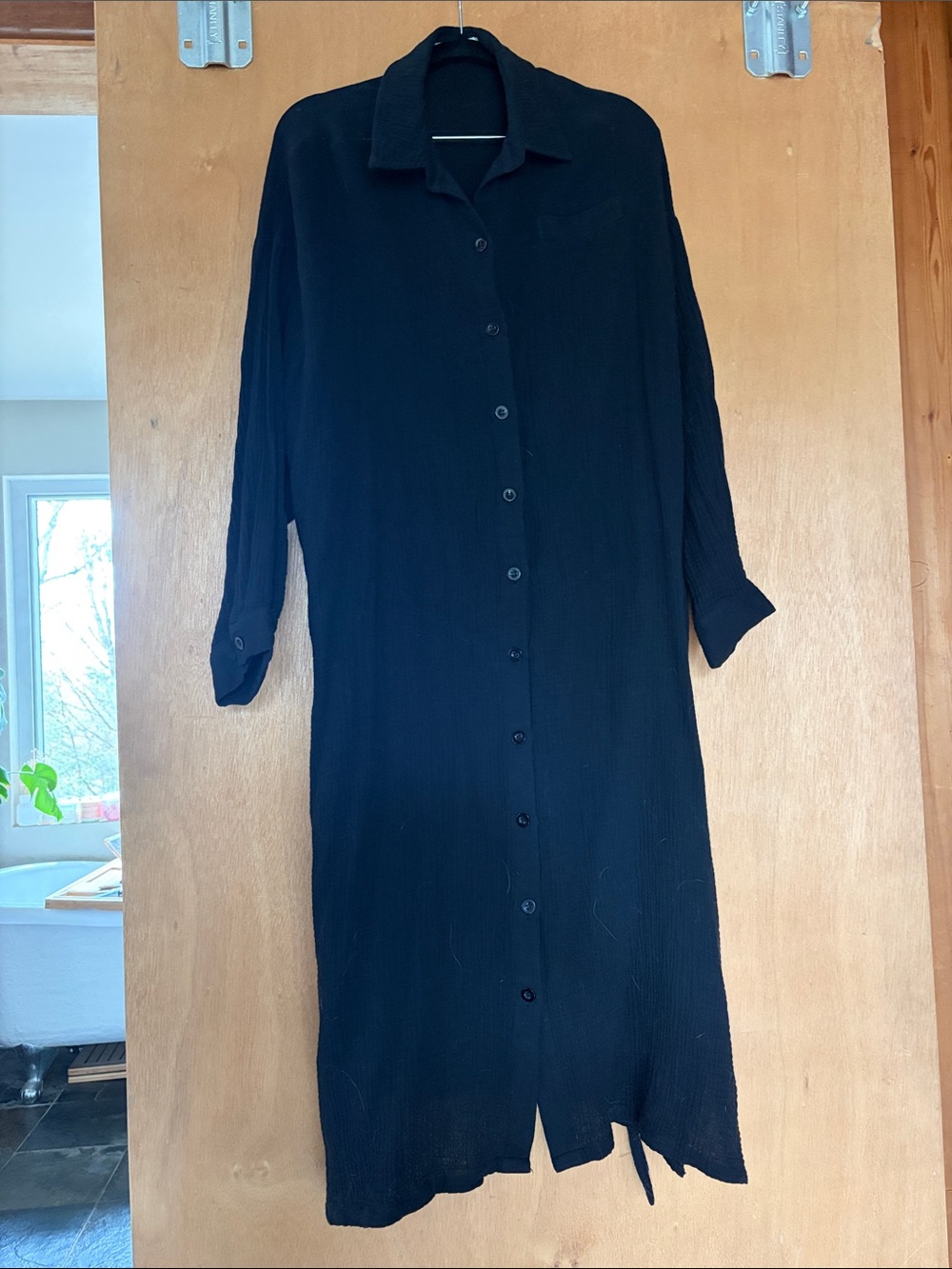 Redsky black gauze dress